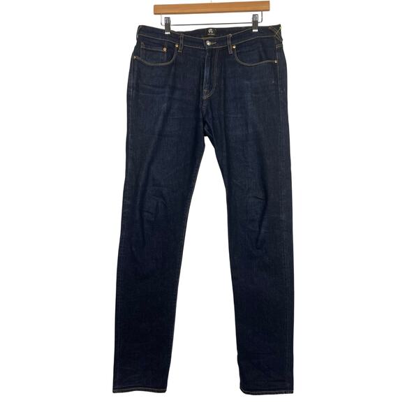 NEW PS by Paul Smith Tapered Fit Blue Dark Wash Denim Jeans 31X34 Tall - Picture 3 of 16
